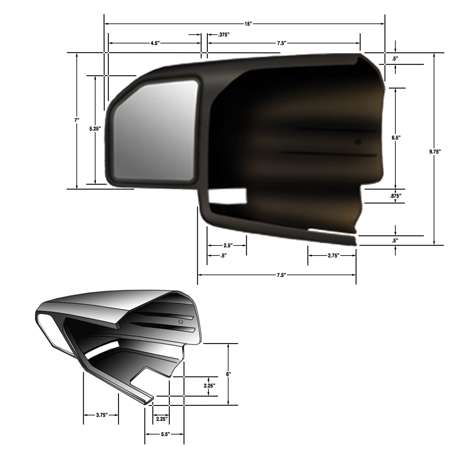 Custom Towing Mirror Set - Image 3