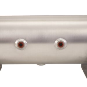 2.5 Gallon Aluminum Air Tank; (4) 1/4in face ports; 6in D X 20in L