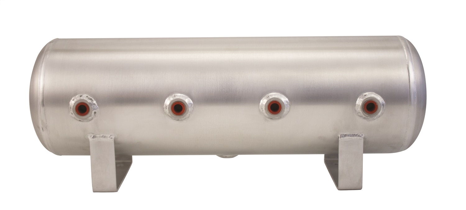 2.5 Gallon Aluminum Air Tank; (4) 1/4in face ports; 6in D X 20in L
