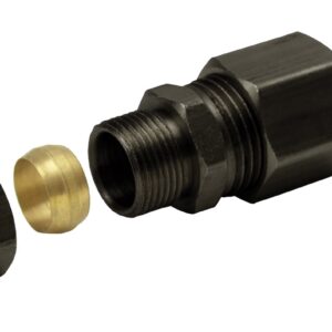 Universal 1/2in. Transmission Cooler Line to 3/8in. Hose Barb Compression Fittin