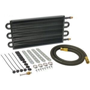 6 Pass 18in. Series 7000 Copper/Aluminum Tube/Fin Transmission Cooler Kit;-6AN