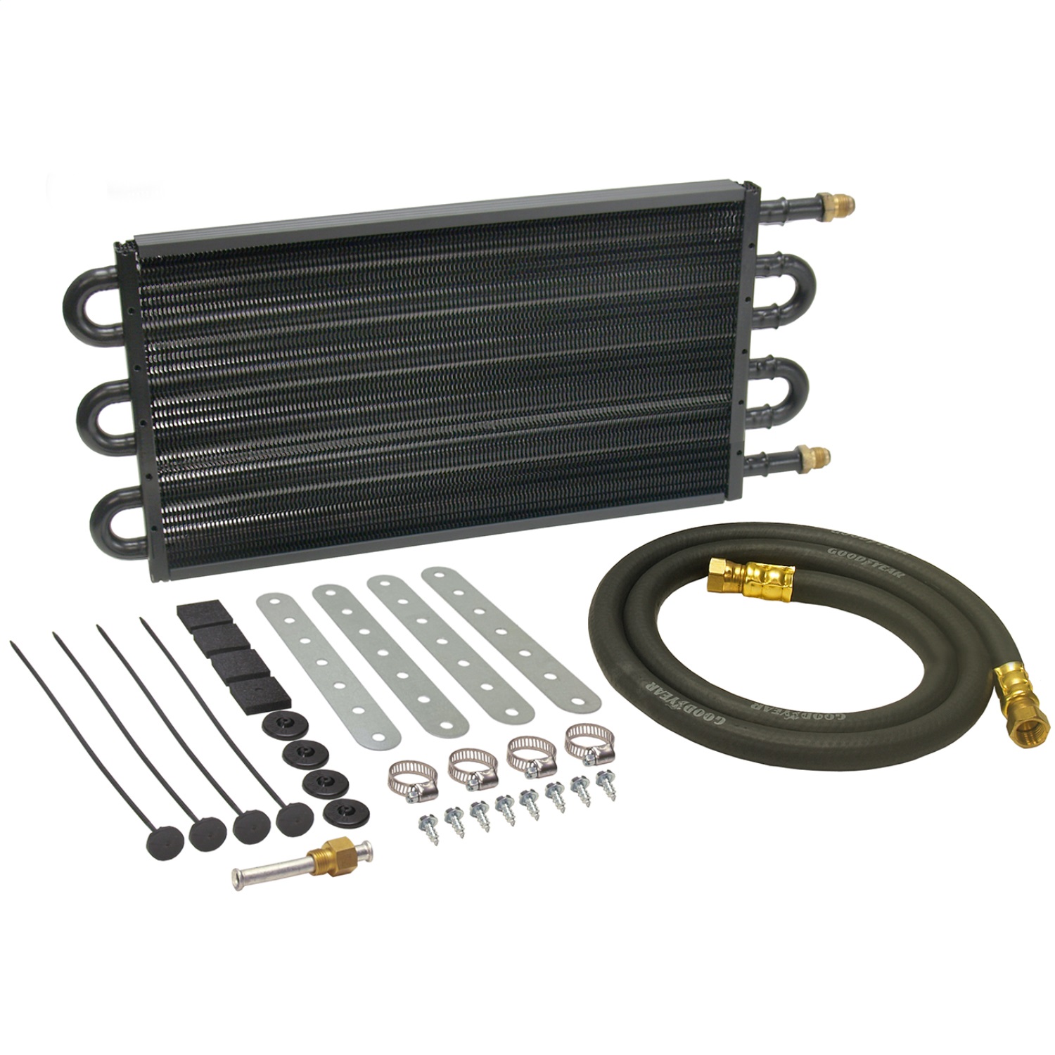 6 Pass 18in. Series 7000 Copper/Aluminum Tube/Fin Transmission Cooler Kit;-6AN