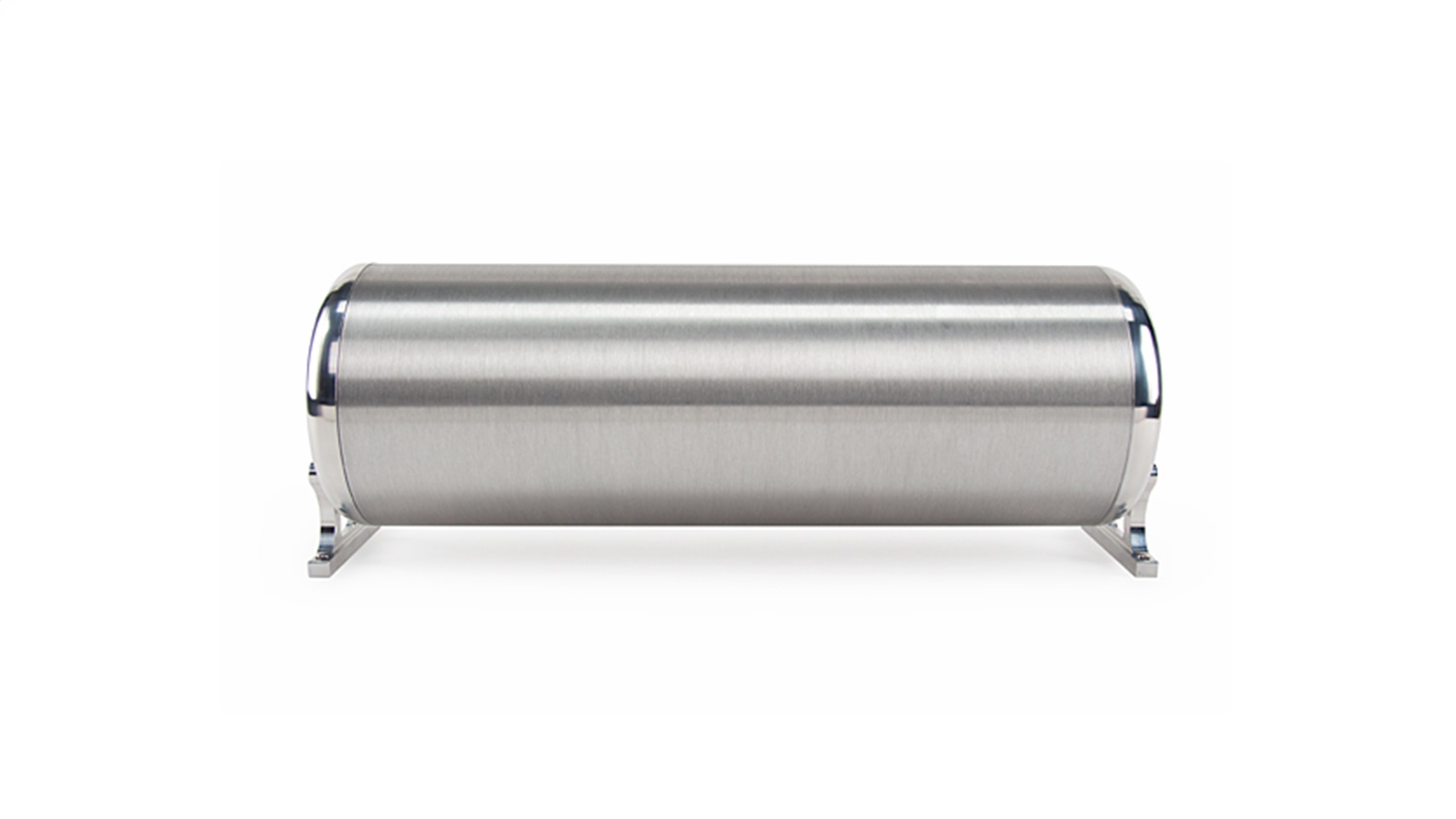 18in. FLO tank raw end caps with brushed tube includes two mounting brackets