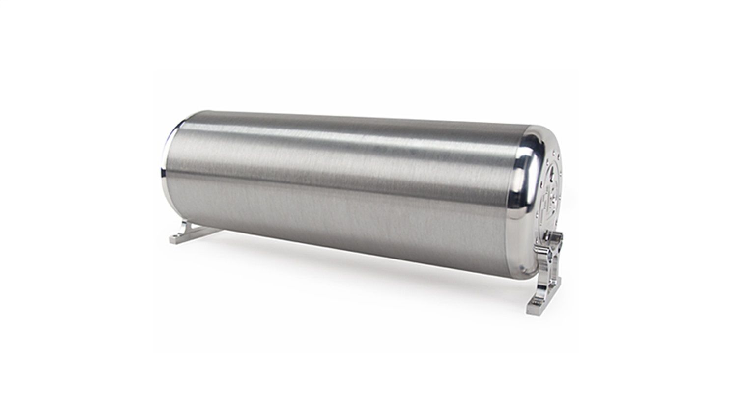 18in. FLO tank raw end caps with brushed tube includes two mounting brackets - Image 3