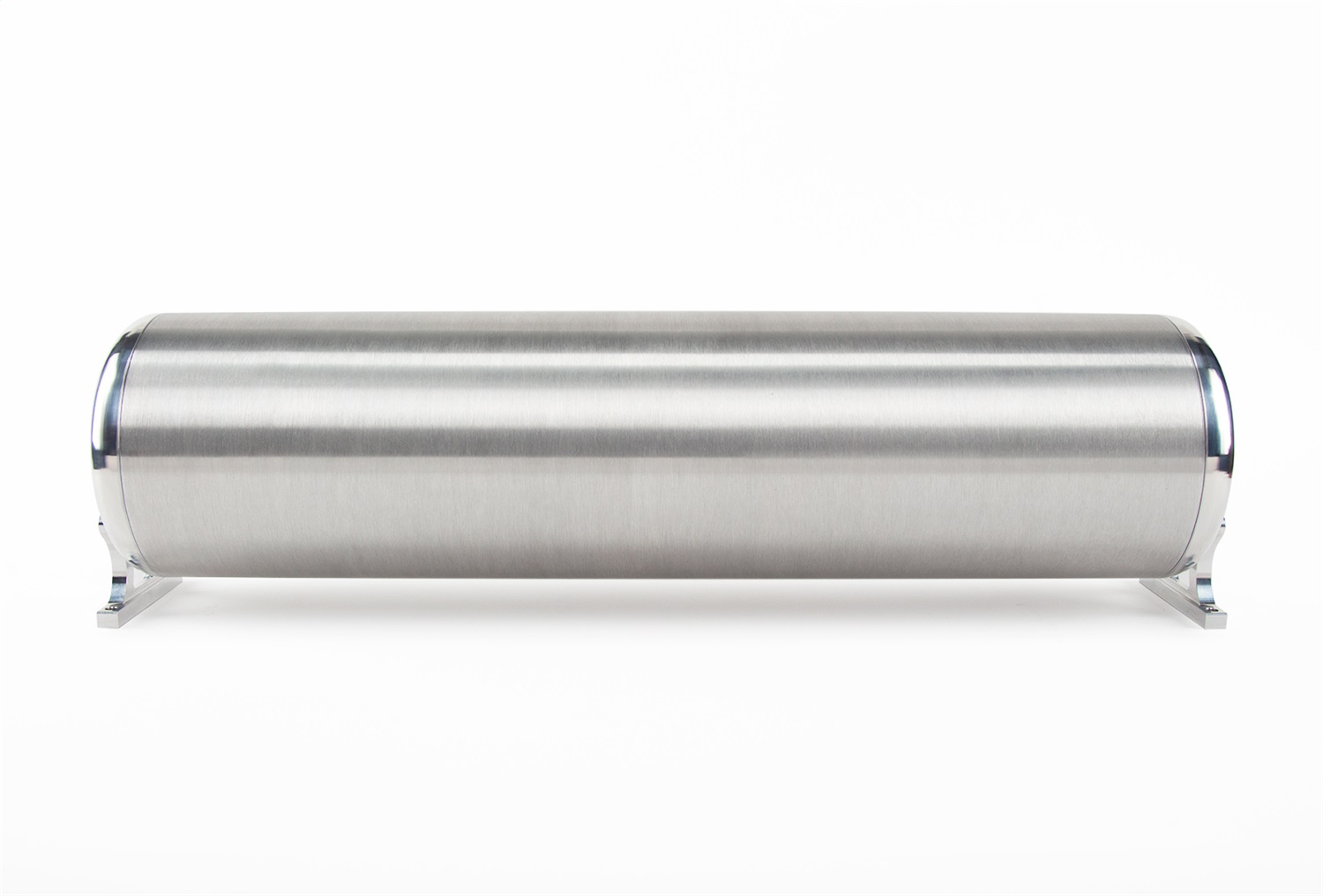 24in. FLO Tank-Raw end caps with brushed tube. Includes two mounting brackets.
