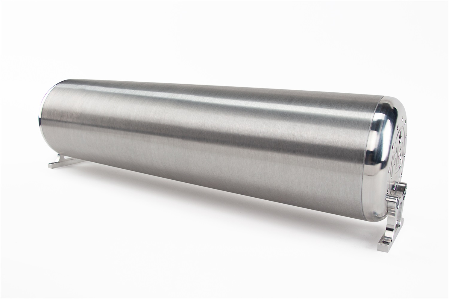 24in. FLO Tank-Raw end caps with brushed tube. Includes two mounting brackets. - Image 3