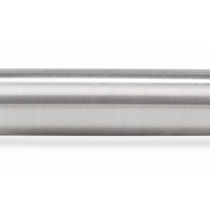 28in. FLO Tank-Raw end caps with brushed tube. Includes two mounting brackets.