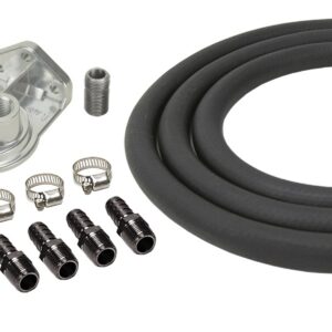 Engine Oil Filter Relocation Kit; 1/2in. NPT Ports with 3/4in.-16 Engine Thread