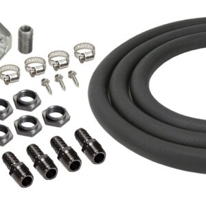 Universal Engine Oil Filter Relocation Kit with 1/2in. NPT Ports