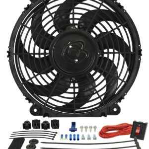 12in. Tornado Electric Puller Fan; Premium Mounting Kit