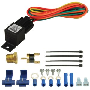 Premium Single Stage 180deg.F Fan Controller with Thread In Probe; 25 Amp