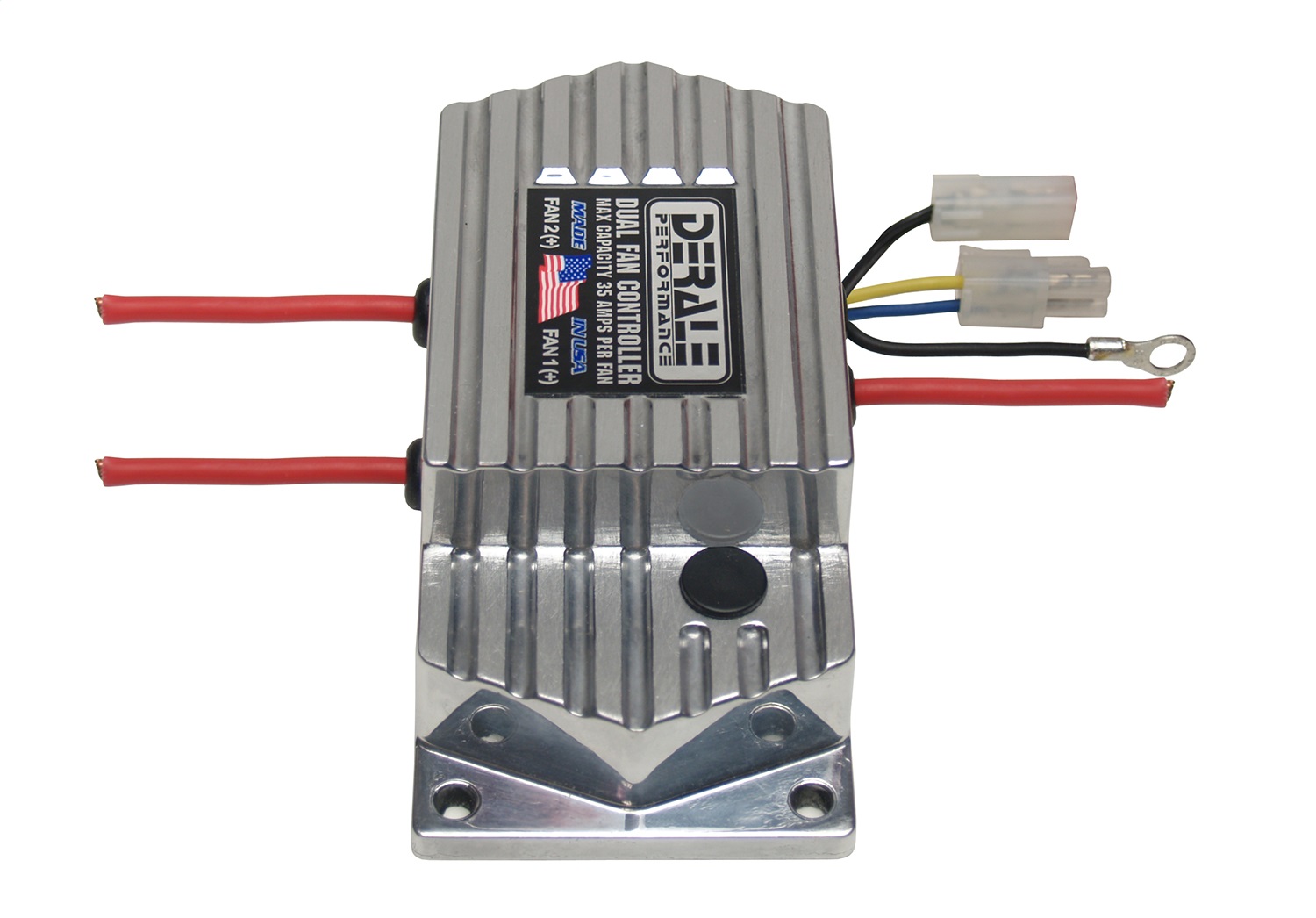 High Amperage Adjustable Dual Electric Fan Controller; Push In Probe