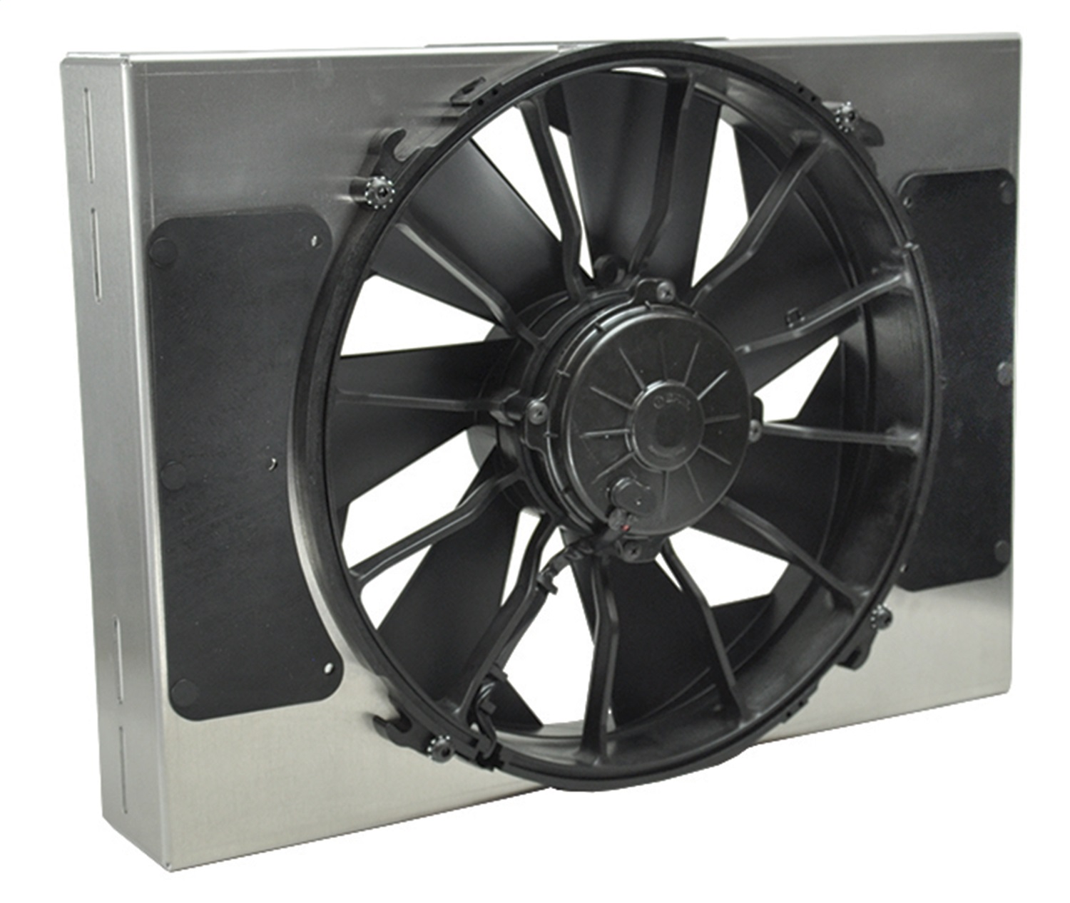 High Output Single 12in. Electric RAD Fan/Aluminum Shroud Kit