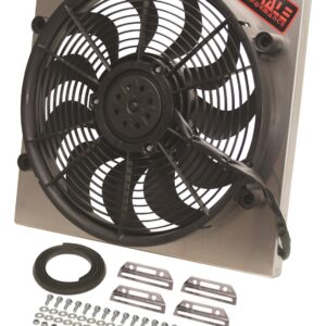 Powerpack-High Output Single 17in. Electric RAD Fan/Aluminum Shroud Kit