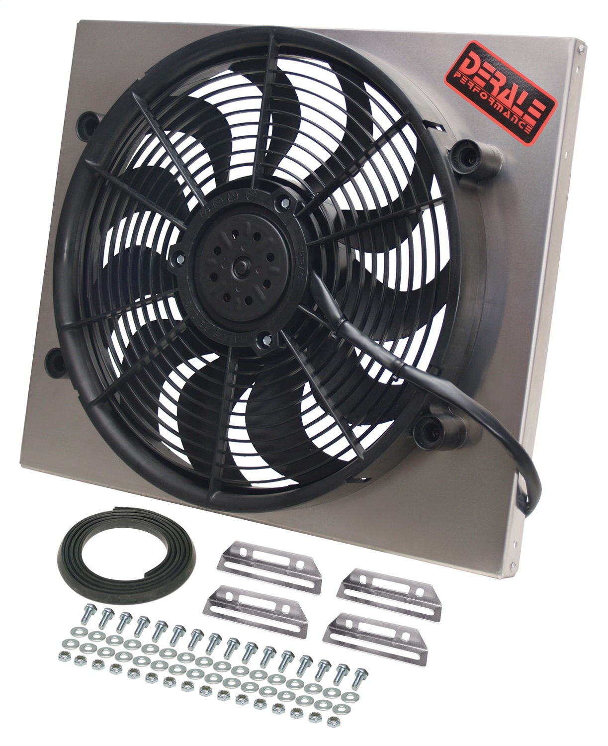 Powerpack-High Output Single 17in. Electric RAD Fan/Aluminum Shroud Kit