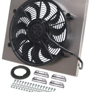 Powerpack-High Output Single 17in. Electric RAD Fan/Aluminum Shroud Kit