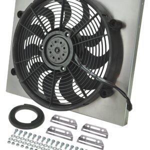 Powerpack-High Output Single 17in. Electric RAD Fan/Aluminum Shroud Kit