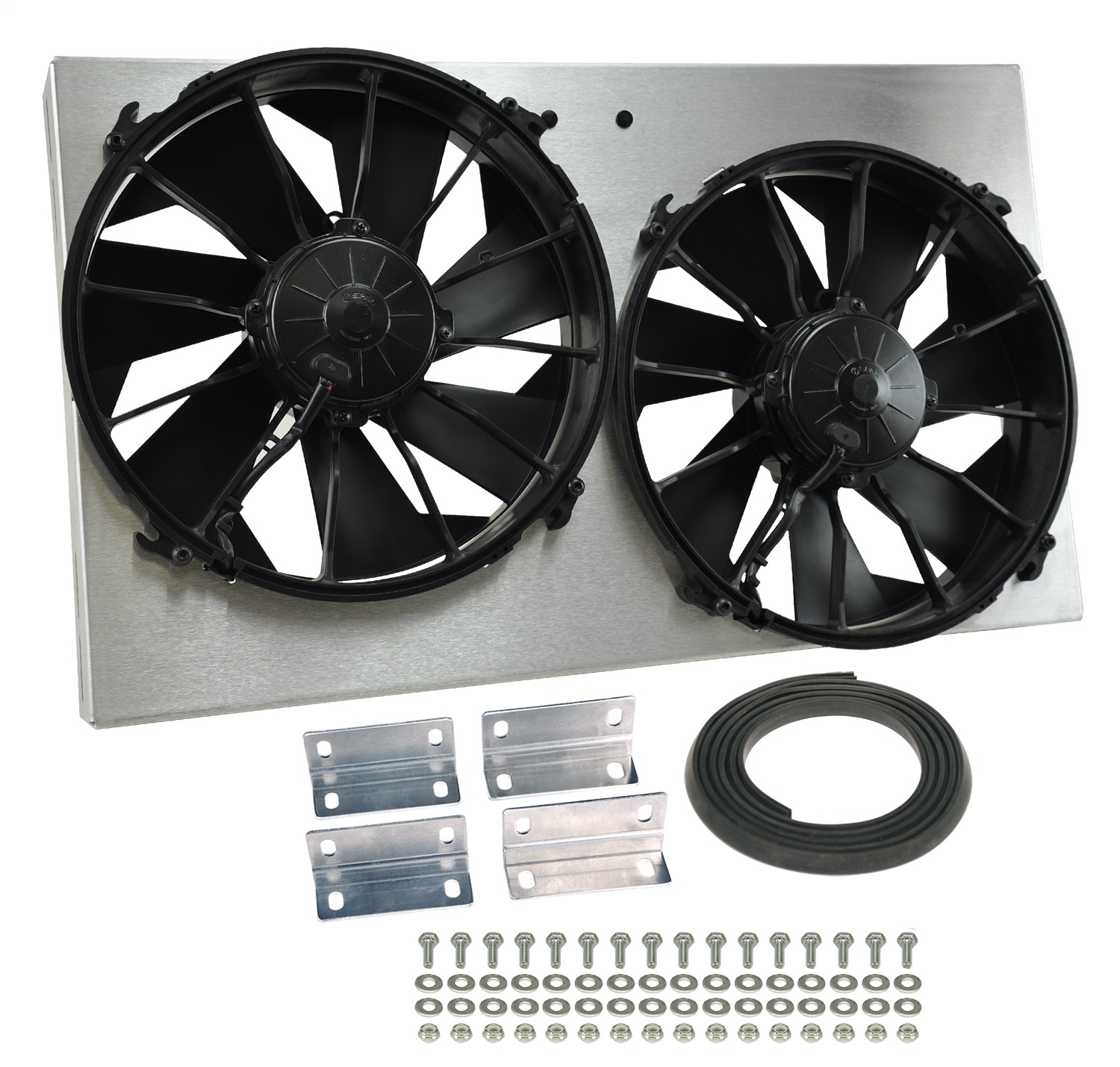 Powerpack-High Output Dual 12in. Electric RAD Fan/Aluminum Shroud Kit