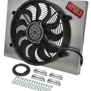 Powerpack-High Output Single 17in. Electric RAD Fan/Aluminum Shroud Kit