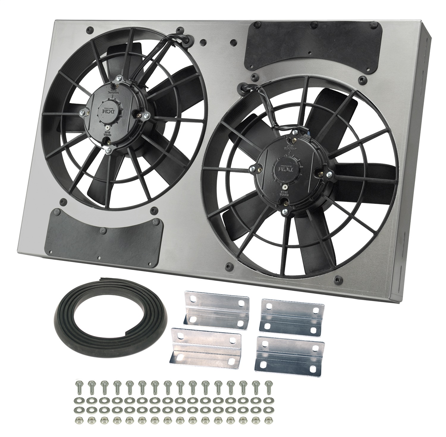 Powerpack-High Output Dual 11in. Electric RAD Fan/Aluminum Shroud Kit