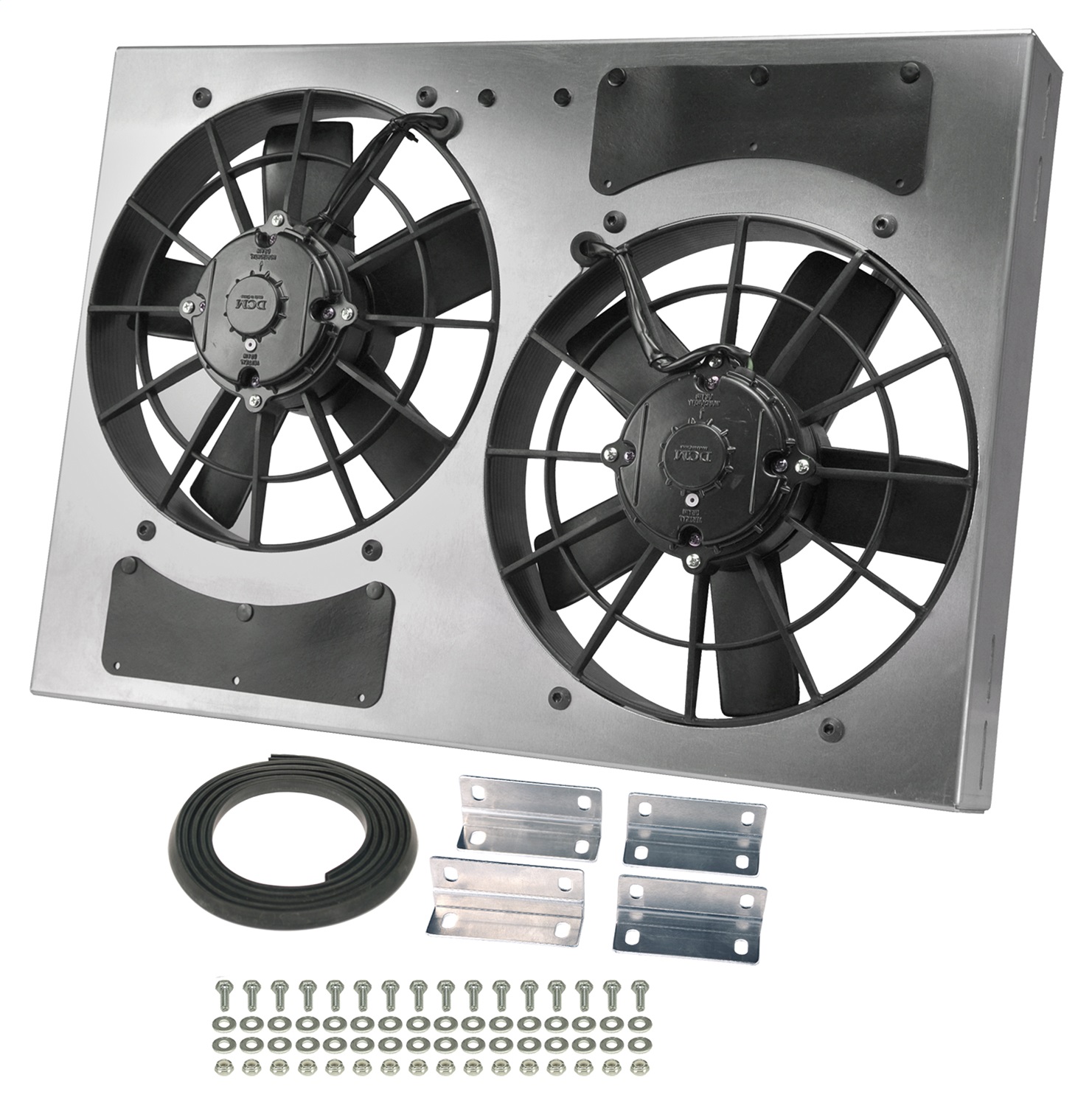Powerpack-High Output Dual 11in. Electric RAD Fan/Aluminum Shroud Kit