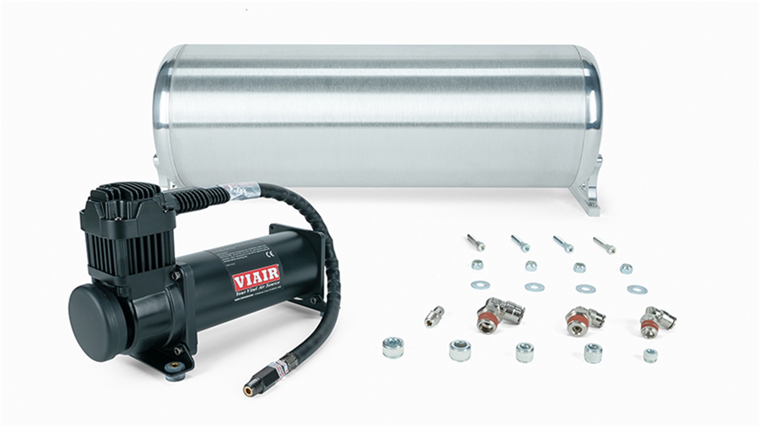 18in. FLO Tank w/Viair 444c black Compressor