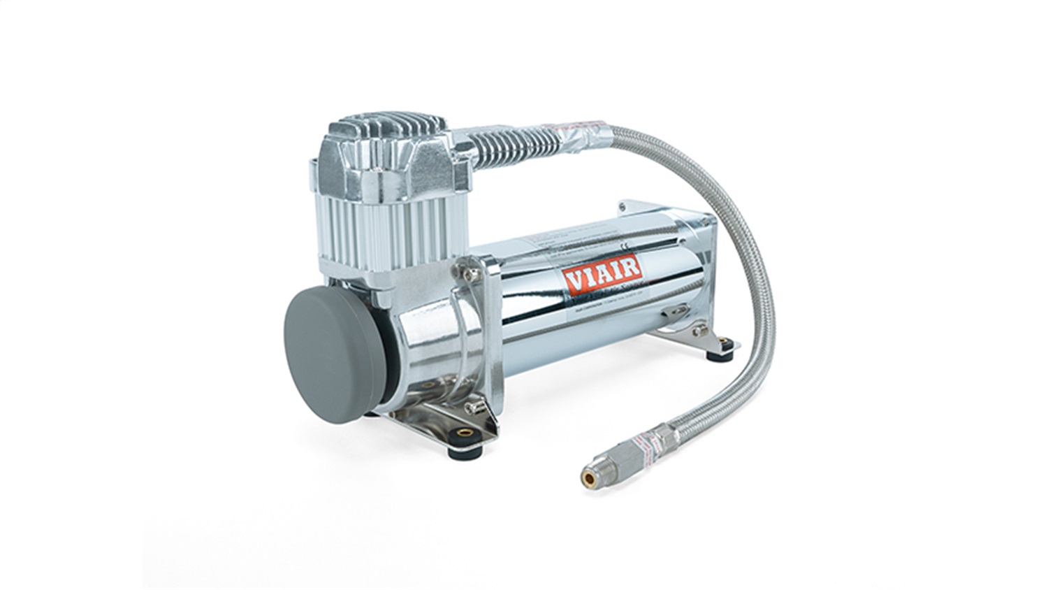 4 Gallon 7-Port Polished Tank w/Viair 444c chrome compressor - Image 3