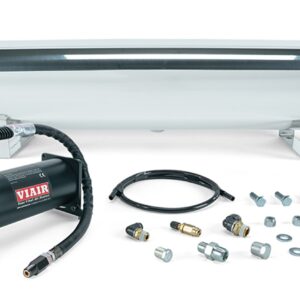 4 Gallon Polished Tank w/Viair 444c black compressor