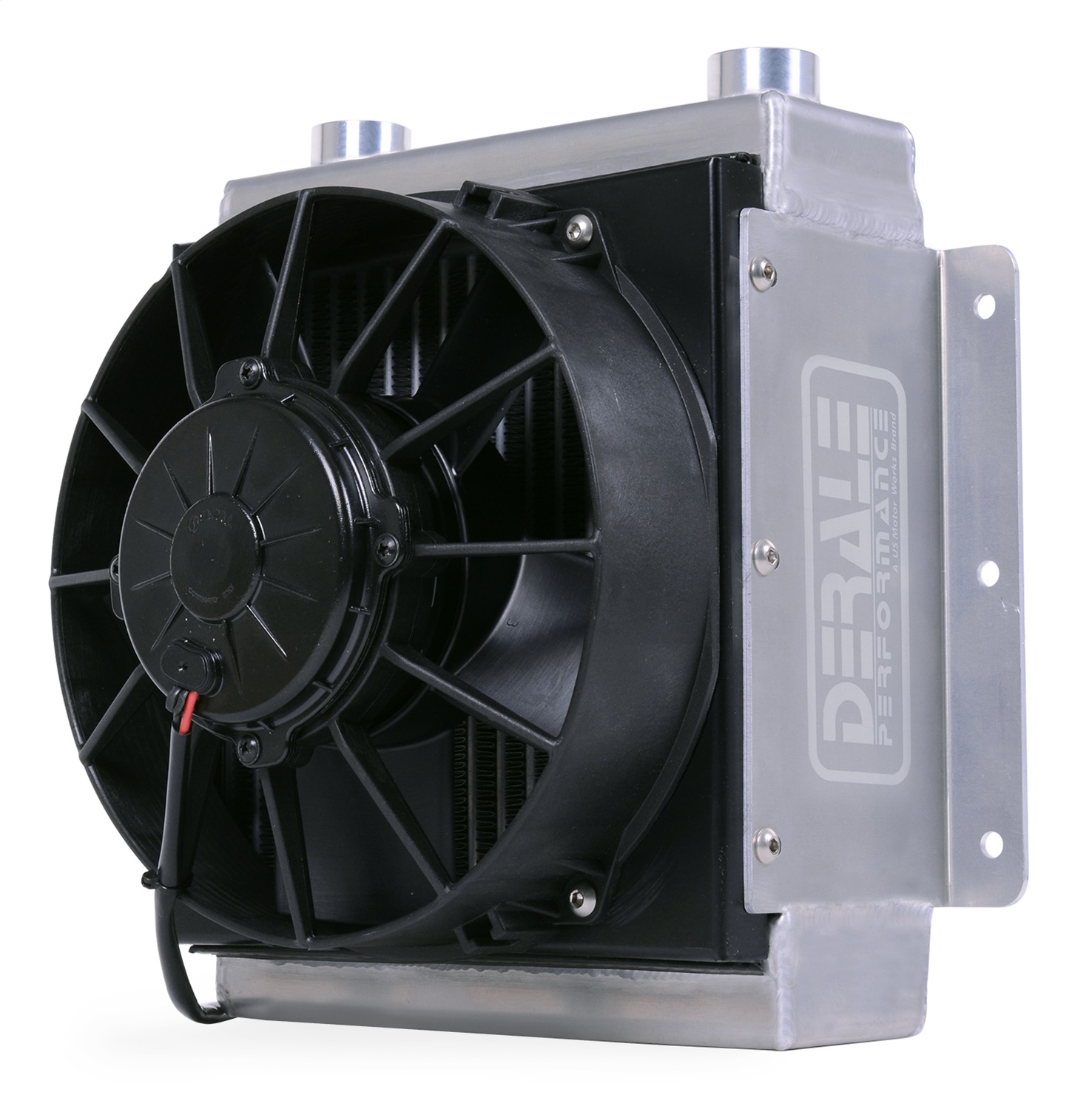 18 Row Hi-Flow Racing Remote Fluid Cooler with Single Fan; 7/8-14 UNF O-ring