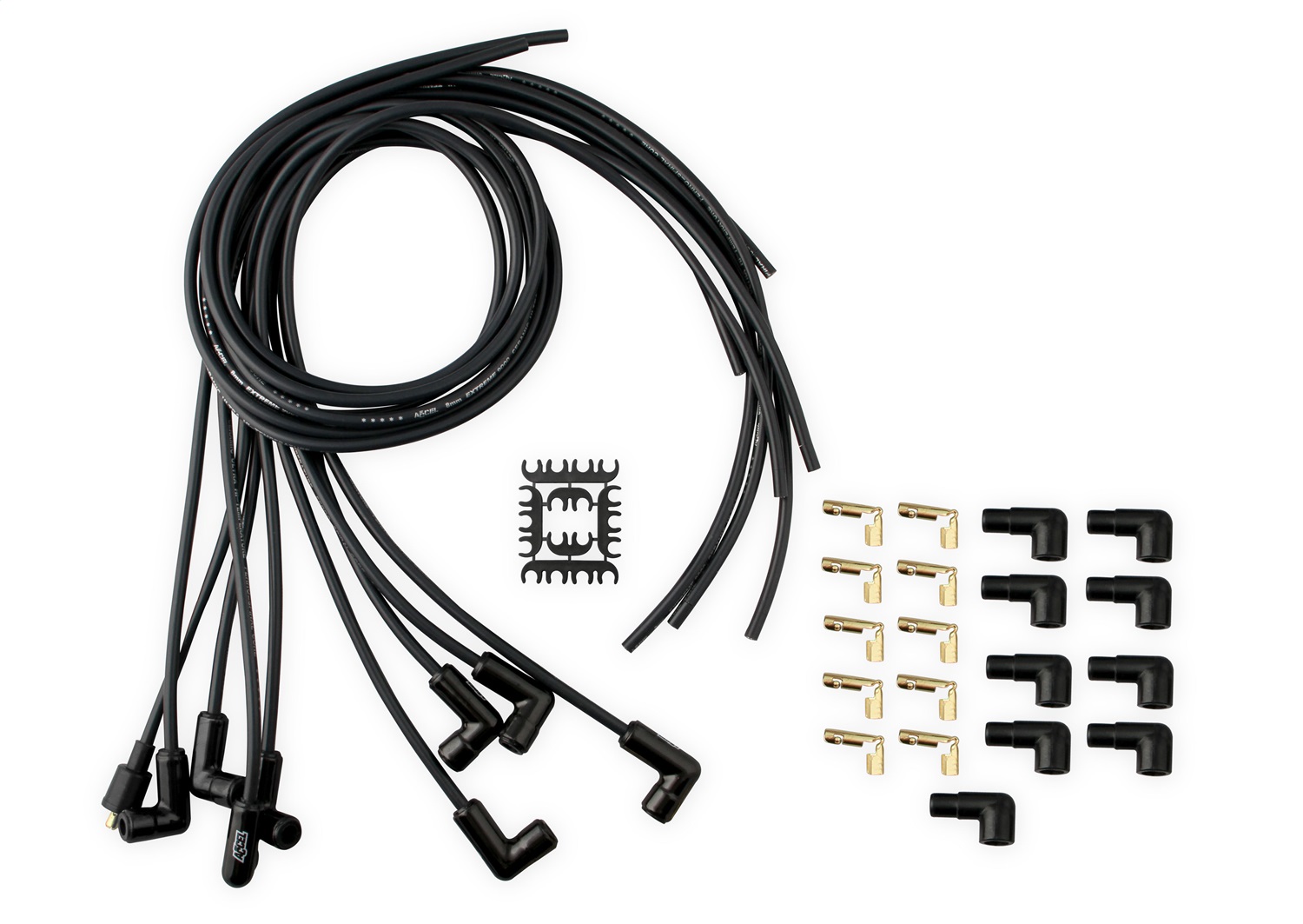 Extreme 9000 Black Ceramic Boot Spark Plug Wire Set