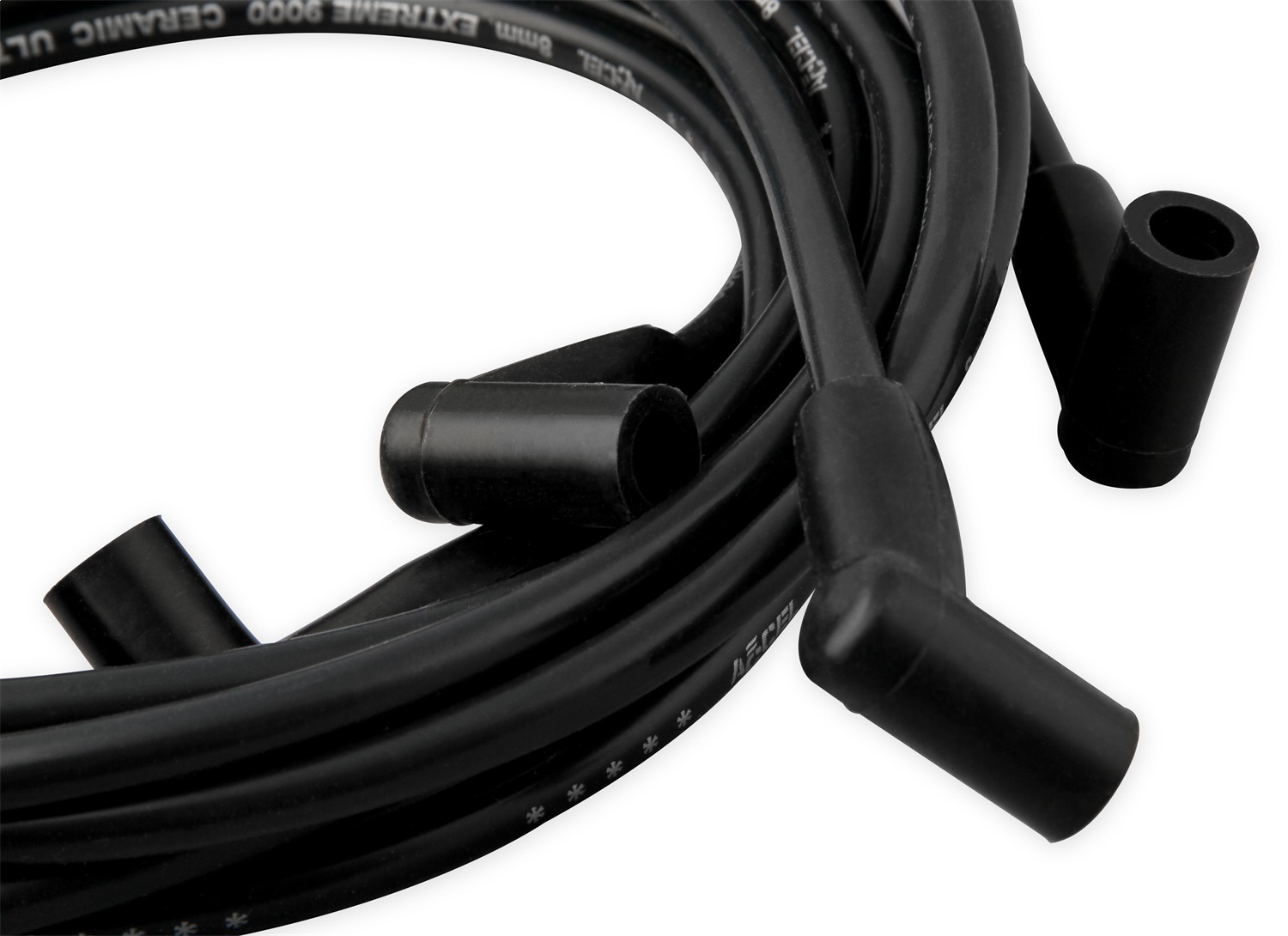 Extreme 9000 Black Ceramic Boot Spark Plug Wire Set - Image 4