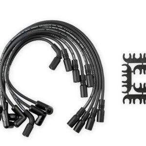 Extreme 9000 Black Ceramic Boot Spark Plug Wire Set