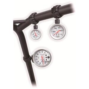GAUGE MOUNT; ROLL POD FOR 1.5in. ROLL CAGE; FITS 2 1/16in. GAUGE; BLACK