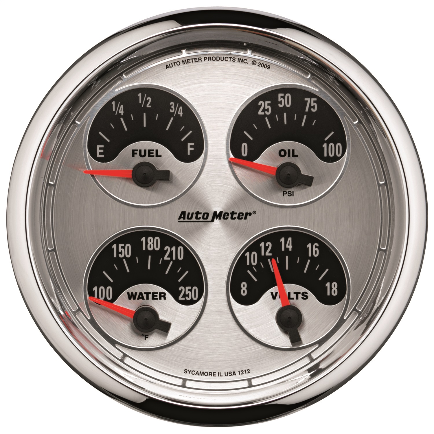 GAUGE KIT; 2 PC.; QUAD/TACH/SPEEDO; 5in.; AMERICAN MUSCLE - Image 6
