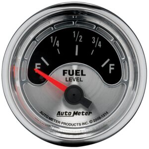 GAUGE; FUEL LEVEL; 2 1/16in.; 0?E TO 90?F; ELEC; AMERICAN MUSCLE