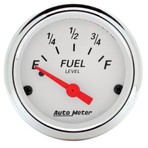 GAUGE; FUEL LEVEL; 2 1/16in.; 0?E TO 90?F; ELEC; ARCTIC WHITE