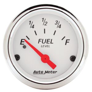 GAUGE; FUEL LEVEL; 2 1/16in.; 240?E TO 33?F; ELEC; ARCTIC WHITE