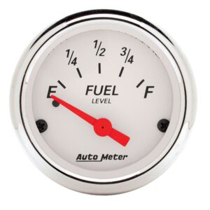 GAUGE; FUEL LEVEL; 2 1/16in.; 0?E TO 30?F; ELEC; ARCTIC WHITE
