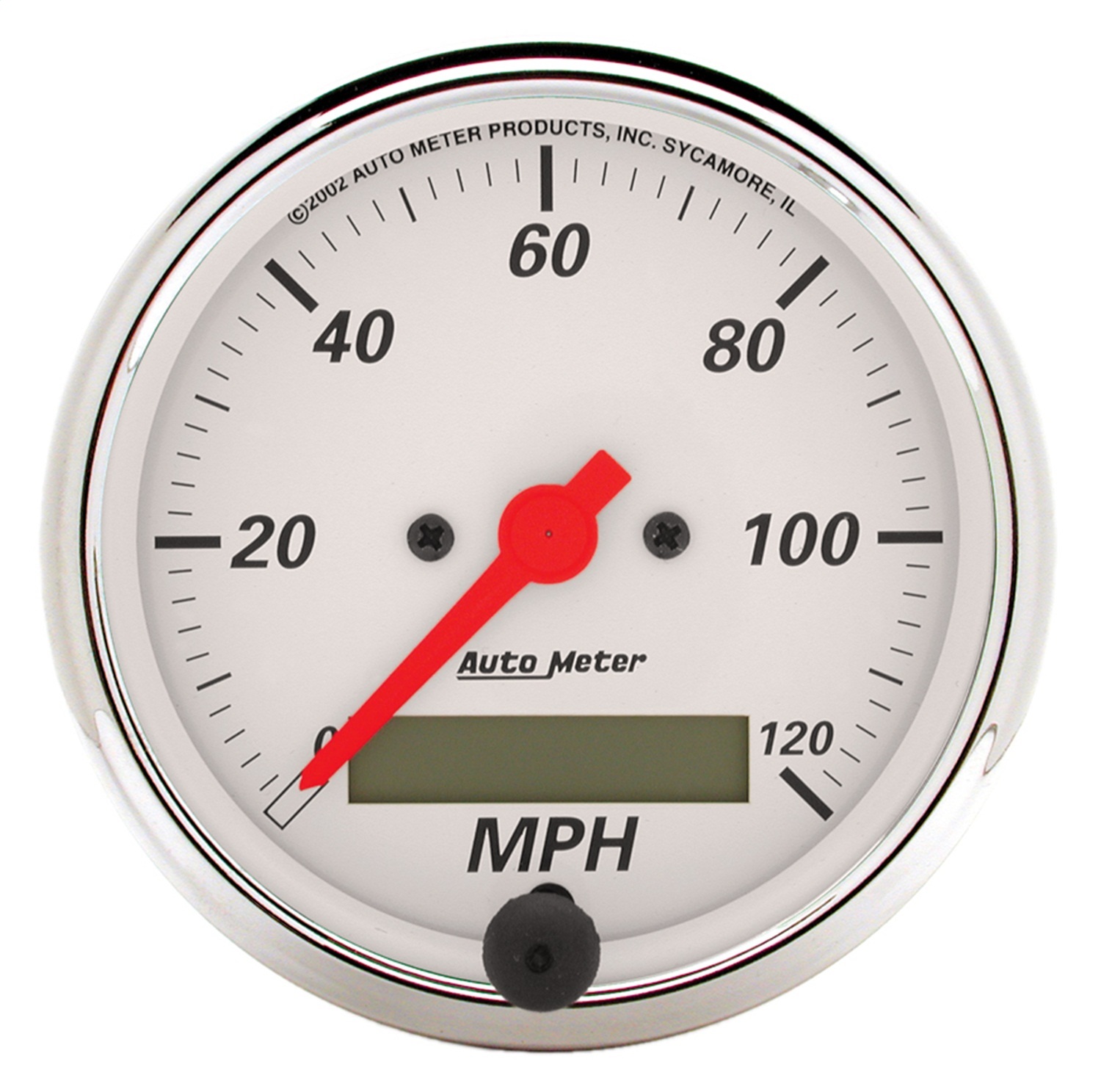 GAUGE KIT; 5 PC.; 3 1/8in./2 1/16in.; ELEC. SPEEDOMETER; ARCTIC WHITE - Image 9
