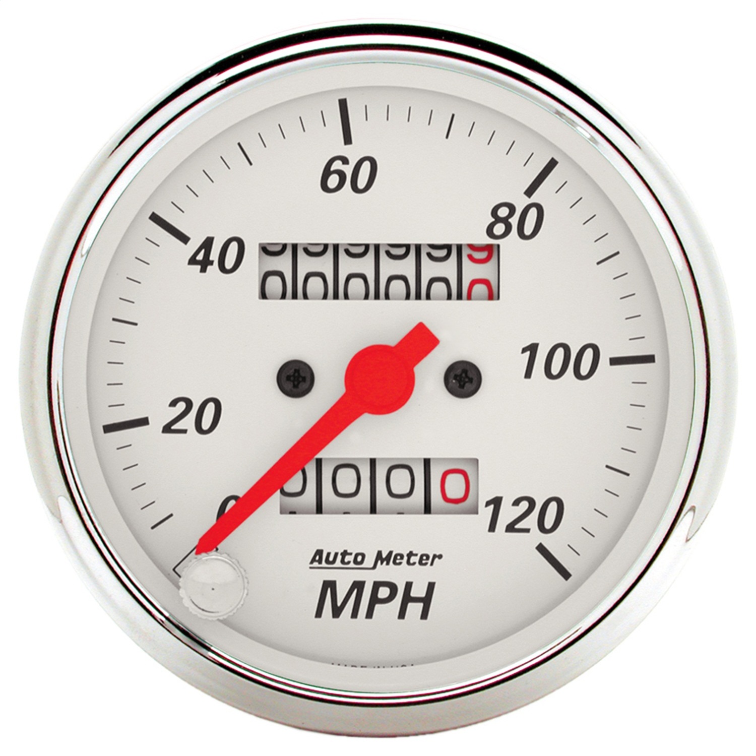 GAUGE KIT; 5 PC.; 3 1/8in./2 1/16in.; MECH. SPEEDOMETER; ARCTIC WHITE - Image 9