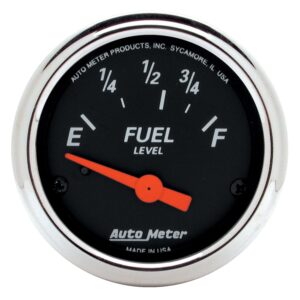 GAUGE; FUEL LEVEL; 2 1/16in.; 73?E TO 10?F; ELEC; DESIGNER BLACK