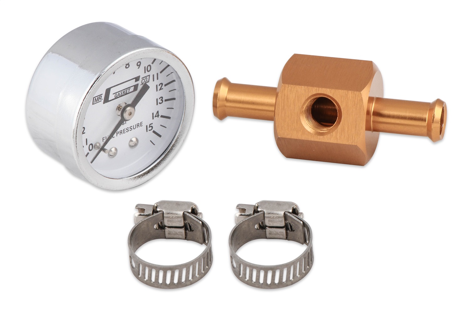 Fuel Block With Fuel Pressure Gauge