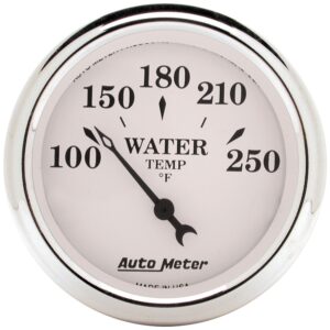 GAUGE; WATER TEMP; 2 1/16in.; 250 F; ELEC; OLD TYME WHITE