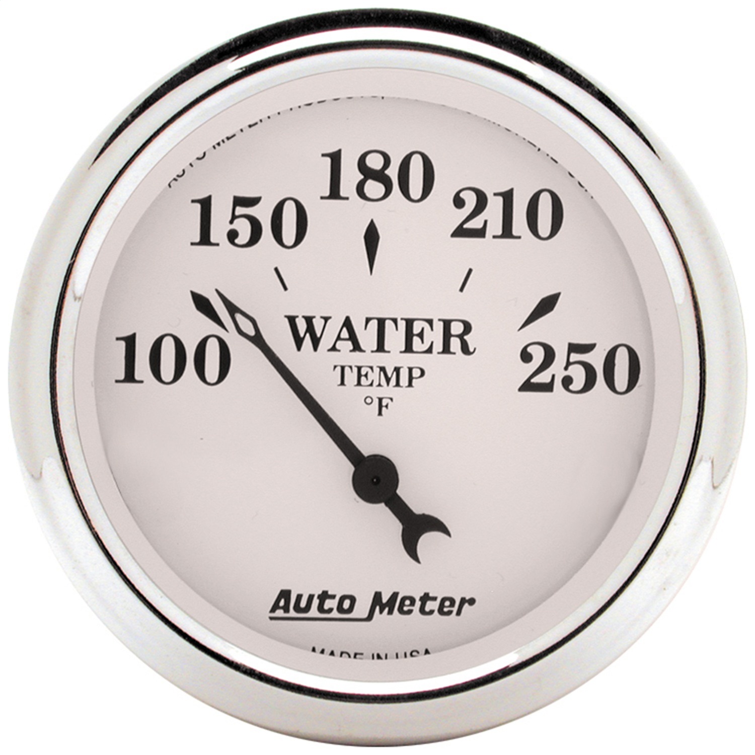 GAUGE; WATER TEMP; 2 1/16in.; 250 F; ELEC; OLD TYME WHITE