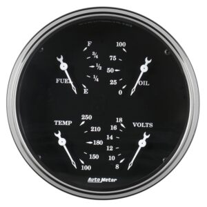 GAUGE; QUAD; 5in.; 240?E-33?F; ELEC; OLD TYME BLACK