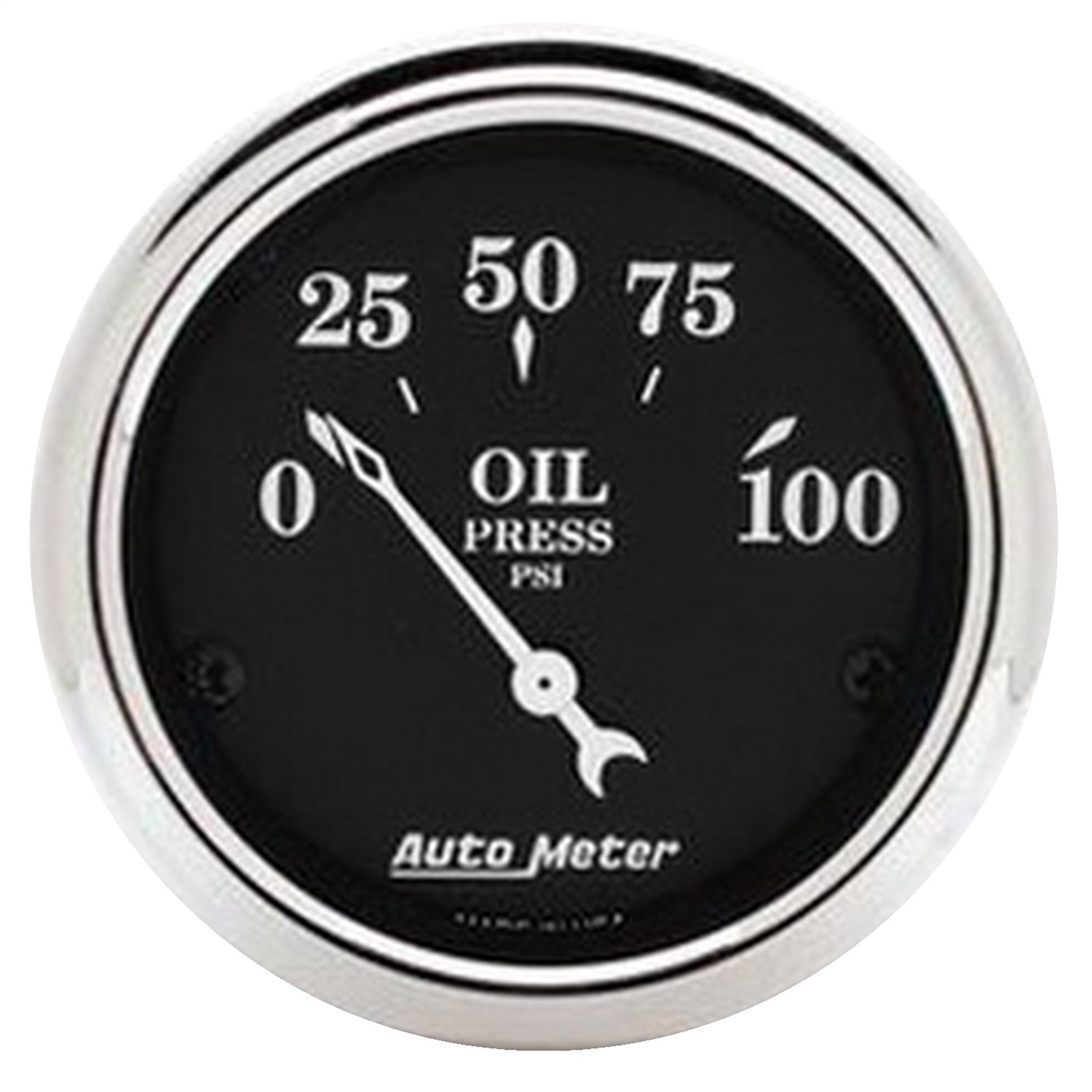 GAUGE; OIL PRESS; 2 1/16in.; 100PSI; ELEC; OLD TYME BLACK