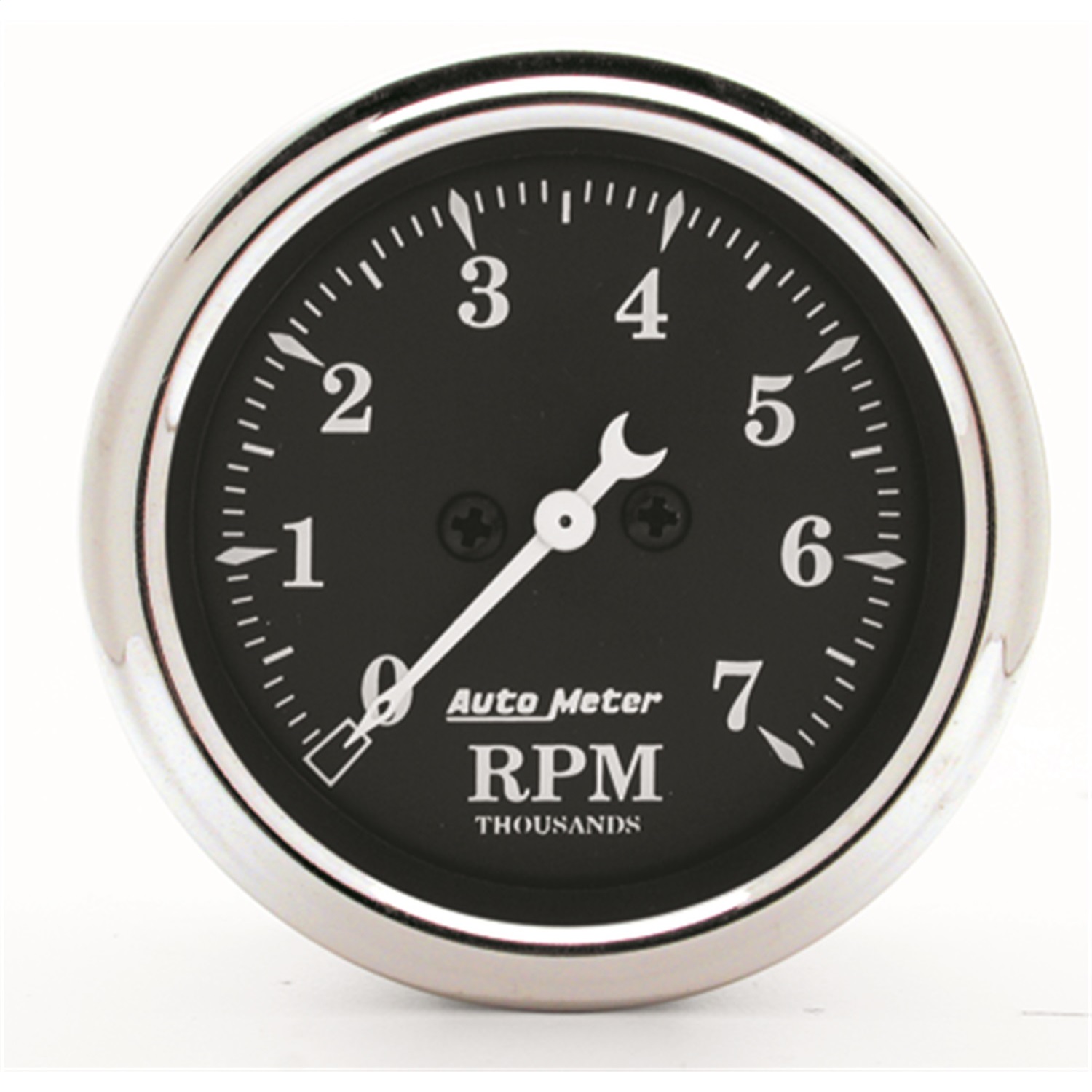 GAUGE; TACHOMETER; 2 1/16in.; 7K RPM; IN-DASH; OLD TYME BLACK