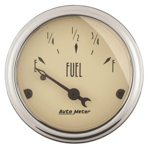 GAUGE; FUEL LEVEL; 2 1/16in.; 0?E TO 90?F; ELEC; ANTIQUE BEIGE