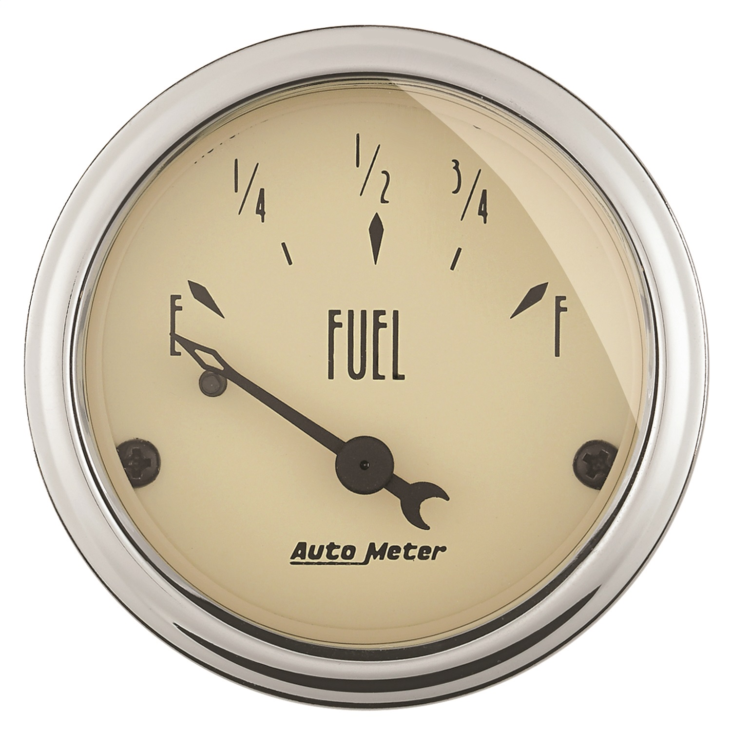 GAUGE; FUEL LEVEL; 2 1/16in.; 0?E TO 90?F; ELEC; ANTIQUE BEIGE