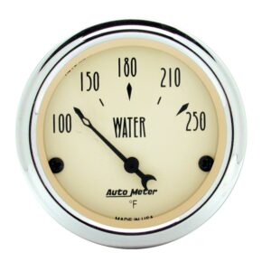 GAUGE; WATER TEMP; 2 1/16in.; 250 F; ELEC; ANTIQUE BEIGE